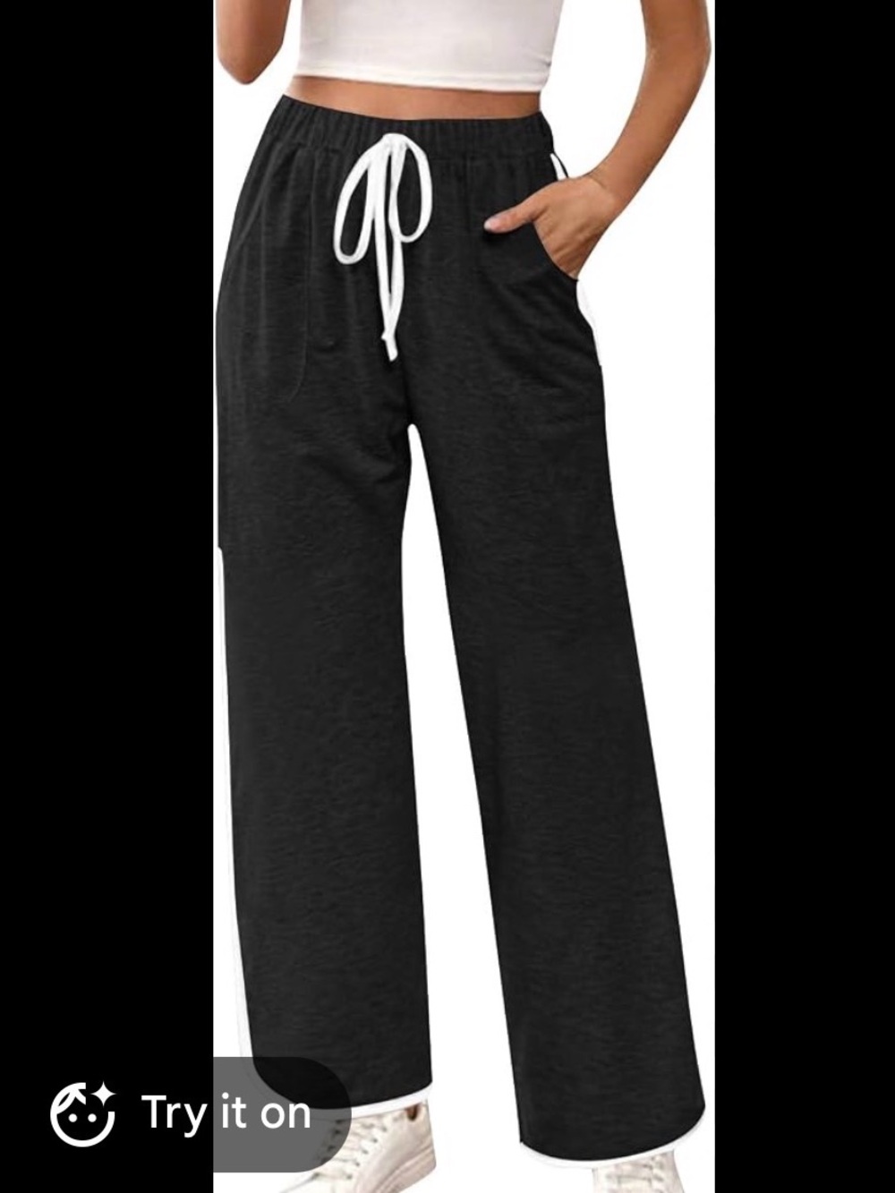 Lululemon Black Athletic Track Pants - Comfortable Everyday Wear large